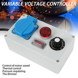 1 x RAW Customer Returns 2000W power controller speed controller motor voltage regulator 230v dimmer socket - RRP €43.36