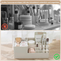 1 x Brand New FRETONBA Makeup Organizer -14 Compartments with Lid Organizer Makeup Box for Storing Bathroom Accessories and Cosmetics Storage - RRP €23.18