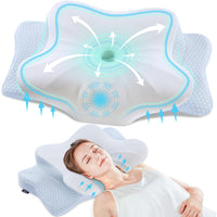 1 x RAW Customer Returns DONAMA memory foam pillow, ergonomic neck pillow, side sleeper pillow for side, back and stomach sleepers - RRP €48.99