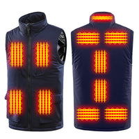 1 x RAW Customer Returns Aunus heated vest, heated jacket for men and women with 11 heating zones, heated vest for men with 3 adjustable temperatures, heating jacket, heat vest with no power bank and battery - RRP €50.32