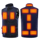 1 x RAW Customer Returns Aunus heated vest, heated jacket for men and women with 11 heating zones, heated vest for men with 3 adjustable temperatures, heating jacket, heat vest with no power bank and battery - RRP €51.5