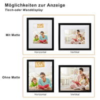 1 x RAW Customer Returns Egofine 20x25cm picture frames black set of 4, robust wood composite photo frames with real glass for pictures 13x18cm with mat - horizontal or vertical for wall hangings or table decoration - RRP €27.99