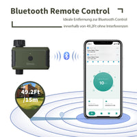 1 x RAW Customer Returns Diivoo Bluetooth Automatic Irrigation Controller, Irrigation Programmer with 3 Lawn Pool Irrigation Programs Bluetooth - 2 Way  - RRP €35.99