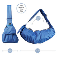 8 x Brand New Bella Balu Blue Carrier Bag for Dogs and Cats Lightweight sling OR dog bag for small dogs up to 7kg for traveling, walking and dog walking - RRP €207.92