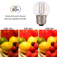 1 x RAW Customer Returns Grensk Century Light - AC DC 12V - 24V LED Low Voltage, G40 Edison LED Filament Mini Globe Light Bulb, 1W Equivalent to 10 Watt Incandescent Bulb - E27 Screw Base Warm White 2700K Not Dimmable -6Pack - RRP €16.8