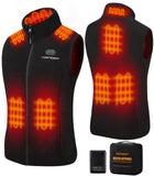 1 x RAW Customer Returns Topdot Heated Vest, Fleece Heating Vest Women with 7.4V 10000mAh Battery, 8 Heating Zones Heating Vest, Heated Vest with 3 Temperatures, Thermal Vest for Outdoor Work Skiing Camping, Black, M - RRP €109.99