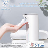 1 x RAW Customer Returns Soap Dispenser Automatic with Sensor Foam Soap Dispenser Electric - LAOPAO Touchless Foam Soap Dispenser Set USB Charging IPX5 Waterproof Motion Sensor for Kitchen Bathroom White 320 ml  - RRP €30.11