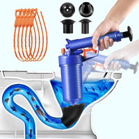 1 x RAW Customer Returns NiC IS COCNG Pressure Drain Cleaner, Compressed Air Sink Unblocker, Pressure Toilet Unblocker, Compressed Air Sink Unblocker Gun, Toilet Plunger, for Sink, WC, Bathroom, Shower - RRP €24.98