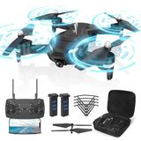 1 x RAW Customer Returns Wipkviey T26 Drone with Camera 1080P, RC Foldable FPV Quadcopter with 2 Batteries, 26-30 Min. Flight, 3D Flip, Gravity Sensor, Headless Mode, One-Button Takeoff Landing, Christmas Gifts for Men - RRP €64.99