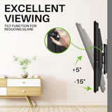 1 x RAW Customer Returns USX-MOUNT TV wall mount swiveling and tilting for 37-90 TVs, Max.VESA 600x400mm, heavy-duty TV mount up to 60-68kg, universal with extendable double arm - RRP €87.94