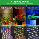 1 x RAW Customer Returns PDGROW Plant Lamp LED, Plant Light Full Spectrum Grow Lamp Dimmable Plant Light 225 LEDs with Remote Control, 3 9 12H Auto Timer, UV IR Grow Light for Indoor Plants, Greenhouse - RRP €54.62