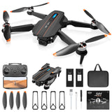 1 x RAW Customer Returns Drone with camera HD 4K, foldable with FPV transmission, RC quadcopter with bag, circular flight, 3D flip, one button return, headless mode, mini drone gift for beginners children teenagers - RRP €56.46