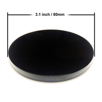 1 x RAW Customer Returns Mirror in black obsidian - RRP €35.99