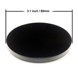 1 x RAW Customer Returns Mirror in black obsidian - RRP €35.99