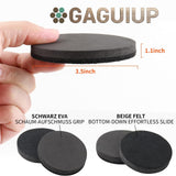 1 x RAW Customer Returns GAGUIUP felt furniture glides for hardwood floors, furniture glides, heavy-duty furniture glides for hard surfaces, felt glides, move your furniture easily and safely - RRP €30.0