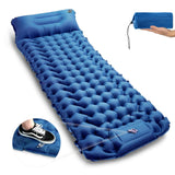 1 x RAW Customer Returns CALIYO self-inflating sleeping mat, ultralight sleeping mat, camping mattress with integrated pillow for camping. Convenient to store, ultralight and easy to inflate with the integrated foot pump. - RRP €33.9