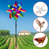 28 x Brand New 10PCS Windmills Bird Repellent,Windmill Orchard,Bird Repellent Reflective Windmill,Orchard Bird Repellent,Reflective Windmill,Bird Scarer Reflective Bird Repellent - RRP €225.4