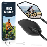 1 x RAW Customer Returns Coicer - Bicycle mirror extra large mirror surface impact-resistant real glass Bicycle mirror for handlebars ebike Rearview mirror Bicycle mirror for e-bike Mirror Bicycle rearview mirror foldable left right  - RRP €21.07