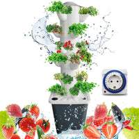 1 x RAW Customer Returns Hydroponic Tower, 30 Hole Hydroponic System, A Great Gift for Garden Lovers, Hydroponic Tower for Herbs, Fruits and Vegetables, Hydroponic Tower with Hydration Pump Adapter, - RRP €119.99