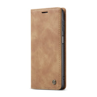 1 x Brand New JMstore case compatible with Samsung Galaxy A24 4G, leather flip protective case wallet cell phone case with credit card stand function brown  - RRP €20.4