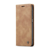 1 x Brand New JMstore case compatible with Samsung Galaxy A24 4G, leather flip protective case wallet cell phone case with credit card stand function brown  - RRP €20.4