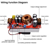 1 x RAW Customer Returns Aideepen 1800W 40A DC-DC Boost Converter, Step-up Converter Constant Power Supply Module 10-60V to 12V-90V - RRP €32.12