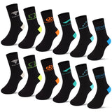 1 x RAW Customer Returns L K-II 12 pack children s socks, sports socks for boys, junior made of cotton, winter socks, football 2874 35-38 - RRP €19.15