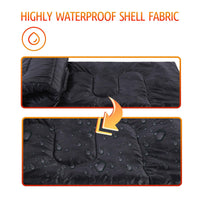 1 x RAW Customer Returns Adult Backpacking Sleeping Bag Lightweight Waterproof Cold Weather Sleeping Bag for Women Men Teens for Warm Camping Hiking Outdoor Travel with Compression Sacks 1.35 Black  - RRP €55.45