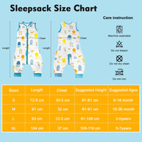 1 x RAW Customer Returns Baby sleeping bag with feet, 0.5 tog cotton summer sleeping bag baby sleeping bag with legs, sleeveless summer baby sleeping bag 18-36 months - RRP €18.13