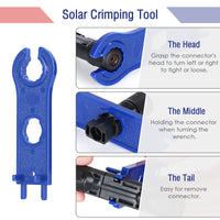 1 x RAW Customer Returns Solar PV Crimping Tool Kits - TUBTAP Solar Crimping Tools with 30pcs Male Female Solar Panel Cable Connectors for 2.5 4 6mm Solar Panel Cable, 1 Pair Solar Connector Wrench - RRP €25.2