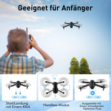 1 x RAW Customer Returns Drone with camera HD 4K, foldable with FPV transmission, RC quadcopter with bag, circular flight, 3D flip, one button return, headless mode, mini drone gift for beginners children teenagers - RRP €56.46