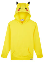 1 x RAW Customer Returns Pokemon Pullover Boys Hoodie Kids Pikachu Pokeball 7-8 Years, Yellow  - RRP €23.83