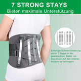 1 x RAW Customer Returns HONGJING Heated Back Brace for Lower Back Pain, Heat Belt with Battery for Sciatica and Scoliosis L  - RRP €48.4