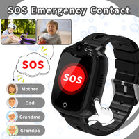 1 x RAW Customer Returns YEDASAH Smartwatch Kids, 4G Smartwatch Kids Watch with GPS and Phone, Games, Pedometer, Video Call, School Mode, Camera, SOS, IP67 Waterproof, Alarm Clock, Kids Smartwatch for 4-14 Years - RRP €60.49