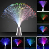 1 x RAW Customer Returns OSALADI Pack of 4 Color Changing Fiber Optic Light Battery Operated LED Fiber Optic Lamp Ice Fiber Optic Novelty Lamp Lights Toy for Christmas New Year - RRP €32.99