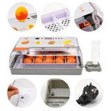 1 x RAW Customer Returns Fully automatic incubator for 20 eggs, with automatic rotation and temperature control, digital LED display, incubator for chickens, ducks, geese, pigeons, quails - RRP €92.82