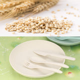 1 x RAW Customer Returns Ewwtrey 4 Packs Tableware Plate Set, Unbreakable Plates, Breakfast Plate Set with Fork, Knife, Spoon for Toddlers, Adults, BPA Free, Eco-Friendly, Dishwasher - RRP €11.99