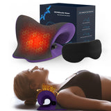 1 x RAW Customer Returns Neck Stretcher, Neck and Shoulder Relaxer, Neck Releaser, Neck Backshape, Neck Support, Neck Roll, Chiropractic Pillow Neck Massager, Cloudy Neck, Neck Saver purple  - RRP €35.99