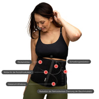 1 x RAW Customer Returns BABYGO Postpartum Belly Wrap Belt for Women Cesarean section abdominal belt Belly band pregnancy including exercise book for recovery after birth Black L - RRP €26.98