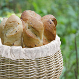 1 x Brand New 2 Pieces Round Bread Proofing Basket Liner, Bread Proofing Cloth Basket for Baking Supplies - RRP €22.8