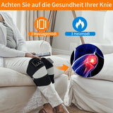 1 x RAW Customer Returns GINEKOO Heated Knee Massager, Heated Knee Brace with Massage for Knee and Shoulder Pain Relief, Heat and Vibration Knee Pad for Arthritis, Torn Meniscus - Single - RRP €46.27