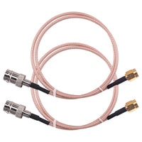 1 x RAW Customer Returns urcianow 50cm Pigtail Coaxial Cable RG316 Extension Cable Antenna SMA Male to BNC Female, Cable RG316 SMA BNC Male to Female, WiFi Antenna with Low Loss, Pack of 2 for Router Wireless Antenna SDR FPV - RRP €26.4