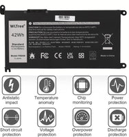 1 x RAW Customer Returns WLTree 42Wh YRDD6 Laptop Battery for Dell Latitude 3310 2-in-1 Series Inspiron 3493 5480 5485 5590 7586 Series Vostro 3491 5481 5581 5490 5590 Series Ultrabook Notebook 1VX1H 01VX1H VM732 0YRDD6 Battery - RRP €35.99