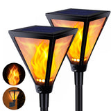 1 x RAW Customer Returns Qedertek 2 Pack Solar Lamps for Outdoor Large - 94 LED Solar Lights for Outdoor Garden with Realistic Flame Effect IP65 Waterproof Garden Torches Solar for Gardens Path Backyards Lawn Balcony Decoration - RRP €49.99