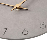 1 x RAW Customer Returns Warminn MDF Wooden Wall Clock Without Ticking Noise Silent Modern 30cm Quartz Large Battery Operated Wall Clock Easy to Read for Room Home Kitchen Bedroom Office School Gray  - RRP €26.06