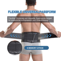 2 x RAW Customer Returns Paskyee Lower Back Support Belt for Men and Women with 6 Bars - Back Brace for Scoliosis Sciatica Pain Relief - RRP €41.02