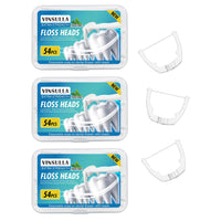 1 x Brand New Ultraclean Access Flosser Mint Refill Heads 54 Count Pack of 2  - RRP €8.32