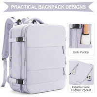 1 x RAW Customer Returns SZLX Large travel backpack for women, Ryanair hand luggage backpack Easyjet cabin bag 45x36x20 backpack waterproof laptop business men s travel backpack hand luggage airplane with shoe compartment. - RRP €48.77