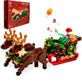 17 x Brand New Christmas Building Blocks Toy Set - 2000 Pieces Christmas Reindeer Snow Sleigh Building Blocks Set, from 9 Years Children, Adults, Boys, Girls, Christmas Toy Gift Kit - RRP €411.23