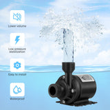 1 x RAW Customer Returns ULTECHNOVO DC 12V Brushless Submersible Water Pump Ultra Quiet Water Pump 800L H 5M for Fish Pond Aquariums Fountains Spouts Solar Water Circulation System - RRP €20.99